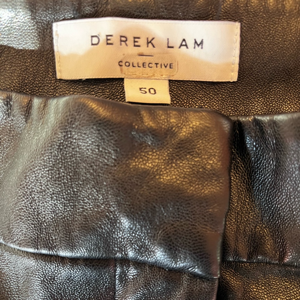 Derek Lam Straight Leg Leather Pants - Picture 8 of 14